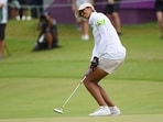 Aditi Ashok of India in action.