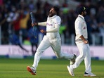 India's Mohammed Siraj celebrates.(AP) India's Mohammed Siraj celebrates.(AP)