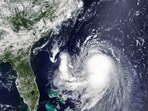Tropical Storm Henri is seen moving toward the US east coast.(AFP Photo) Tropical Storm Henri is seen moving toward the US east coast.(AFP Photo)
