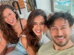 Krishna Shroff with Disha Patani and Tiger Shroff. Krishna Shroff with Disha Patani and Tiger Shroff.