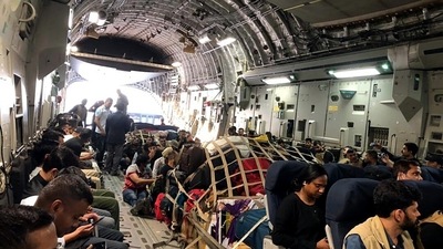 IAF C17 Globemaster Carrying Indian nationals fom Kabul early this week. (ANI) IAF C17 Globemaster Carrying Indian nationals fom Kabul early this week. (ANI)