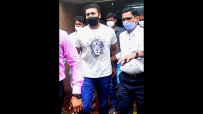 On July 19, businessman Ripu Sudan Kundra, better known as Raj Kundra, actor Shilpa Shetty’s husband, was arrested. (Anshuman Poyrekar/HT PHOTO) On July 19, businessman Ripu Sudan Kundra, better known as Raj Kundra, actor Shilpa Shetty’s husband, was arrested. (Anshuman Poyrekar/HT PHOTO)