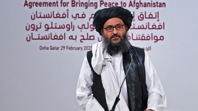 Mullah Abdul Ghani Baradar entered Afghanistan after 20 years of exile and after being in Kandahar, he has now arrived in Kabul. (AFP) Mullah Abdul Ghani Baradar entered Afghanistan after 20 years of exile and after being in Kandahar, he has now arrived in Kabul. (AFP)