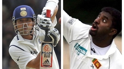 Sachin Tendulkar and Muttiah Muralitharan. (File) Sachin Tendulkar and Muttiah Muralitharan. (File)