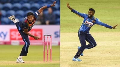 Dushmantha Chameera and Wanindu Hasaranga. (Getty Images) Dushmantha Chameera and Wanindu Hasaranga. (Getty Images)