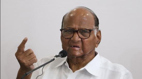 NCP chief Sharad Pawar. (HT)