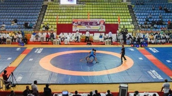 File photo of wrestling.(HT Photo) File photo of wrestling.(HT Photo)