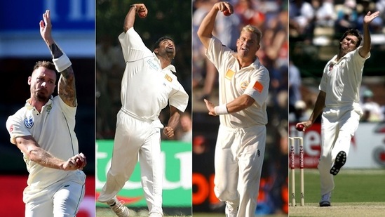 From Left: Dale Steyn, Muttiah Muralitharan, Shane Warne and Glenn McGrath excelled at both home and away. (Getty Images)