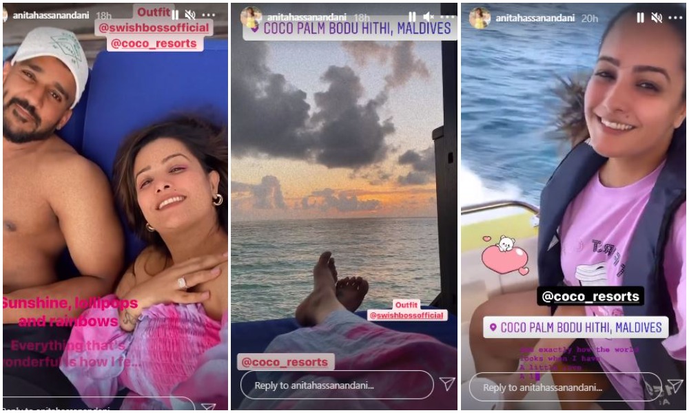 Anita Hassanandani and Rohit Reddy are in Maldives with their son.