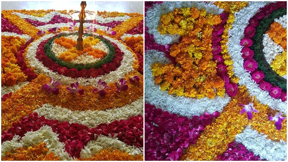 Onam 2021: Beautiful floral rangoli designs(Satyan Nair)