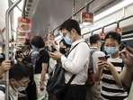 Passengers use their smartphones while riding a subway train in Shanghai, China. (Bloomberg/Used only for representative purpose) Passengers use their smartphones while riding a subway train in Shanghai, China. (Bloomberg/Used only for representative purpose)