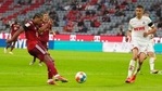 Bayern Munich's Serge Gnabry scores during the German Bundesliga soccer match against Cologne(AP) Bayern Munich's Serge Gnabry scores during the German Bundesliga soccer match against Cologne(AP)
