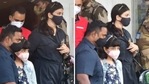 Aishwarya Rai and her daughter Aaradhya at the Kalina airport in Mumbai on Sunday,(Varinder Chawla) Aishwarya Rai and her daughter Aaradhya at the Kalina airport in Mumbai on Sunday,(Varinder Chawla)