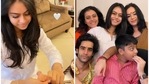 Kajol, Nysa and Yug pose with family members at their Raksha Bandhan celebration. Kajol, Nysa and Yug pose with family members at their Raksha Bandhan celebration.