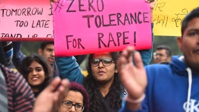Police said Geeta, inspector from the women’s police station in Sector 16, also reached the spot along with her team and the crime branch. Police said Geeta, inspector from the women’s police station in Sector 16, also reached the spot along with her team and the crime branch.