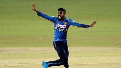 Sri Lanka's Wanindu Hasaranga. (REUTERS)