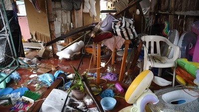 Debris in a damaged home after Hurricane Grace made landfall in Tecolitla, Veracruz state in Mexico, on Saturday, August 21. (Bloomberg) Debris in a damaged home after Hurricane Grace made landfall in Tecolitla, Veracruz state in Mexico, on Saturday, August 21. (Bloomberg)