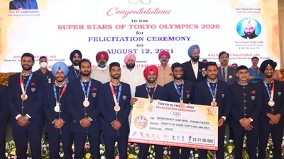 Punjab names 10 govt schools after Olympic medalist hockey team players (HT Photo) Punjab names 10 govt schools after Olympic medalist hockey team players (HT Photo)