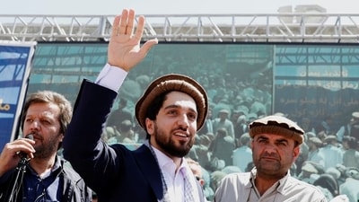 Ahmad Massoud, son of Afghanistan's slain anti-Soviet resistance hero Ahmad Shah Massoud, is seen in Bazarak of Panjshir province in this file photo. (Reuters Photo)