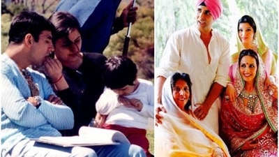 Akshay Kumar with his sister Alka in an old picture. Akshay Kumar with his sister Alka in an old picture.