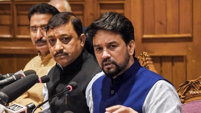 Union I&B Minister Anurag Thakur (PTI Photo) Union I&B Minister Anurag Thakur (PTI Photo)