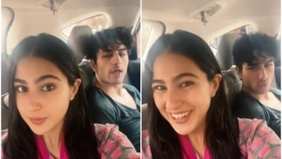 Sara Ali Khan shared a video with brother Ibrahim Ali Khan on Raksha Bandhan. Sara Ali Khan shared a video with brother Ibrahim Ali Khan on Raksha Bandhan.