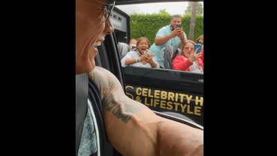 The Rock shared the video on Instagram. (Instagram/@therock)