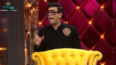 Karan Johar lost his cool at Zeeshan Khan. Karan Johar lost his cool at Zeeshan Khan.