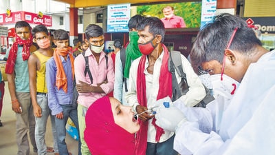 The Bommai government has imposed weekend curfew in border districts and night curfew across the state as a measure to contain the spread of Covid-19 in the southern state. (PTI) The Bommai government has imposed weekend curfew in border districts and night curfew across the state as a measure to contain the spread of Covid-19 in the southern state. (PTI)