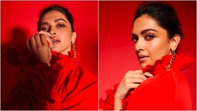 With brown smokey eyes and glossy nude lips, Deepika Padukone posed for a photoshoot. (Instagram/@deepikapadukone)