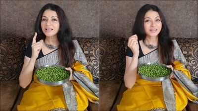 Bhagyashree encourages fans to add peas to their diet, lists their health benefits (Instagram/bhagyashree.online) Bhagyashree encourages fans to add peas to their diet, lists their health benefits (Instagram/bhagyashree.online)