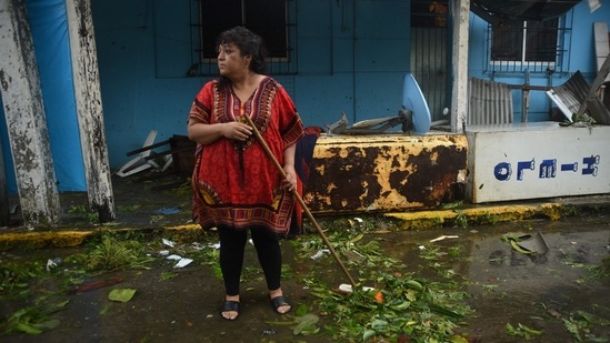 Grace has weakened to a Category 1 hurricane after making landfall in Mexico earlier Saturday and is making its way across the center of the country. (Bloomberg)