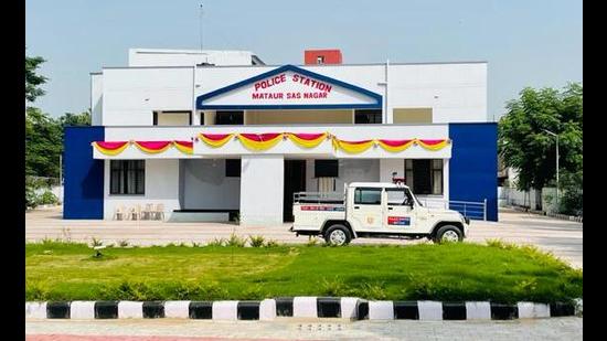 The new building of Mataur police station in Phase 7, Mohali, has a separate lock-up for women. (HT file)