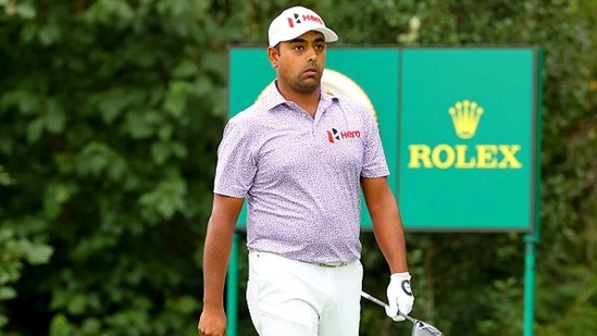 Anirban Lahiri admitted to feeling fatigue at Liberty National Golf Club. (Getty)