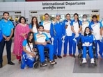 Indian contingent departs for Tokyo