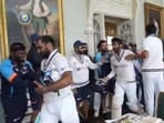 Mohammed Shami, Jasprit Bumrah get appaluaded by teammates on their way back to dressig room on final day of Lord's Test