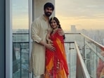 Charu Asopa and Rajeev Sen shared pictures from her baby shower. Charu Asopa and Rajeev Sen shared pictures from her baby shower.