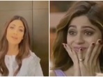 Shilpa Shetty sent a message for Shamita Shetty on Bigg Boss. Shilpa Shetty sent a message for Shamita Shetty on Bigg Boss.