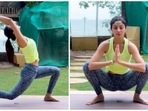 Shilpa Shetty does Virabhadrasana and Malasana in new yoga video: Be your own warrior(Instagram/@theshilpashetty) Shilpa Shetty does Virabhadrasana and Malasana in new yoga video: Be your own warrior(Instagram/@theshilpashetty)