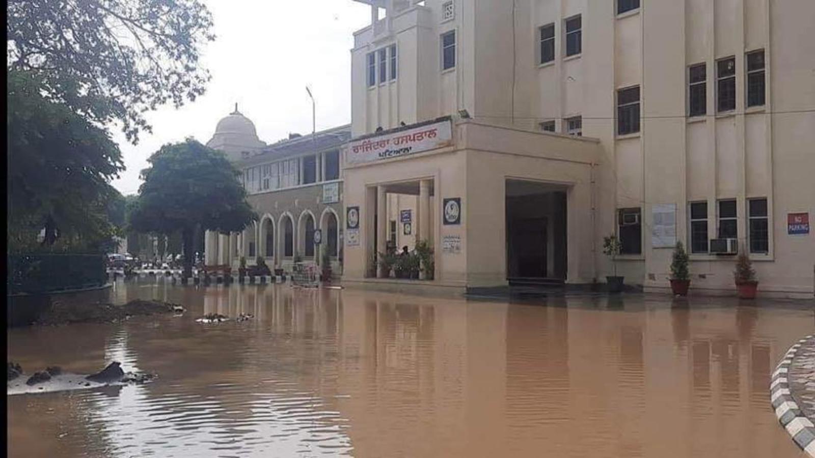 Water-logged Rajindra Hospital signals ailing administration ...