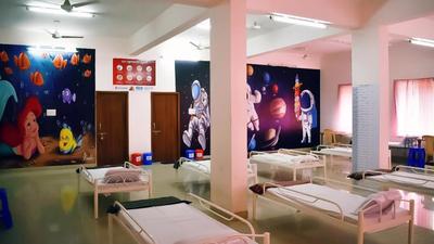 An NGO starts a dedicated COVID center for children ahead of the third wave of COVID-19, in Pune. (ANI)