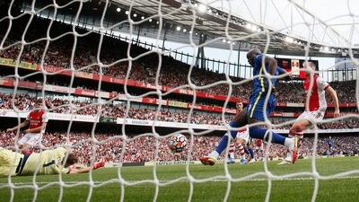 A still from Arsenal v Chelsea match in Premier League (REUTERS)