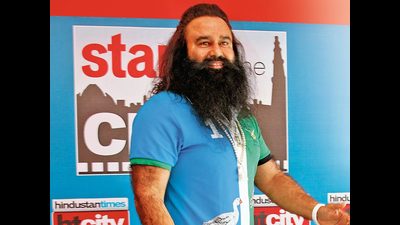 Dera Sacha Sauda chief Gurmeet Ram Rahim Singh. (HT Photo)