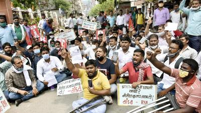 Protests were held a couple in June in Bihar to support Secondary Teachers Eligibility Test (STET) qualified candidates. (HT Photo) Protests were held a couple in June in Bihar to support Secondary Teachers Eligibility Test (STET) qualified candidates. (HT Photo)