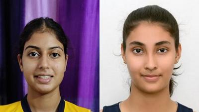 Yashneet Kaur and Kavya Singla (HT Photo)