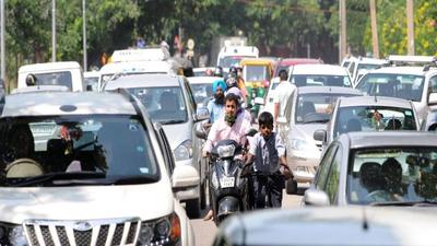 Chandigarh has the highest density of vehicles per household in the country, leading to traffic congestion and snarls. Chandigarh has the highest density of vehicles per household in the country, leading to traffic congestion and snarls.