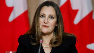 Canada’s deputy prime minister and finance minister Chrystia Freeland (REUTERS) Canada’s deputy prime minister and finance minister Chrystia Freeland (REUTERS)