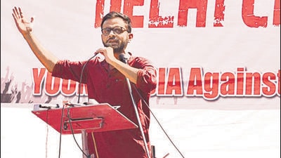 Umar was arrested in September 2020 under the Unlawful Activities (Prevention) Act in the north-east Delhi riots conspiracy case. (HT Photo)