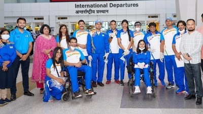 Indian contingent departs for Tokyo (SAI Media / Twitter)