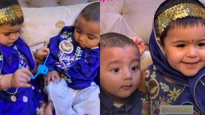 Kapil Sharma's daughter Anayra and son Trishaan celebrate Raksha Bandhan.